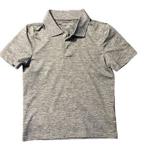 Amazon Essentials Boys Gray Polo Shirt Small
